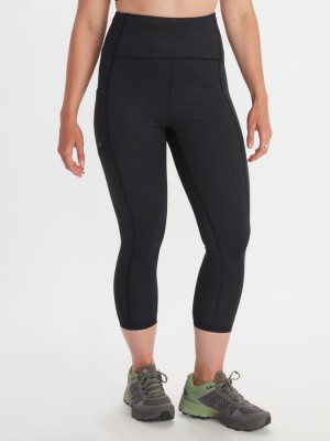 Pantalones Marmot Rock Haven 7/8 Tight Mujer Negras | KCMQ-46529