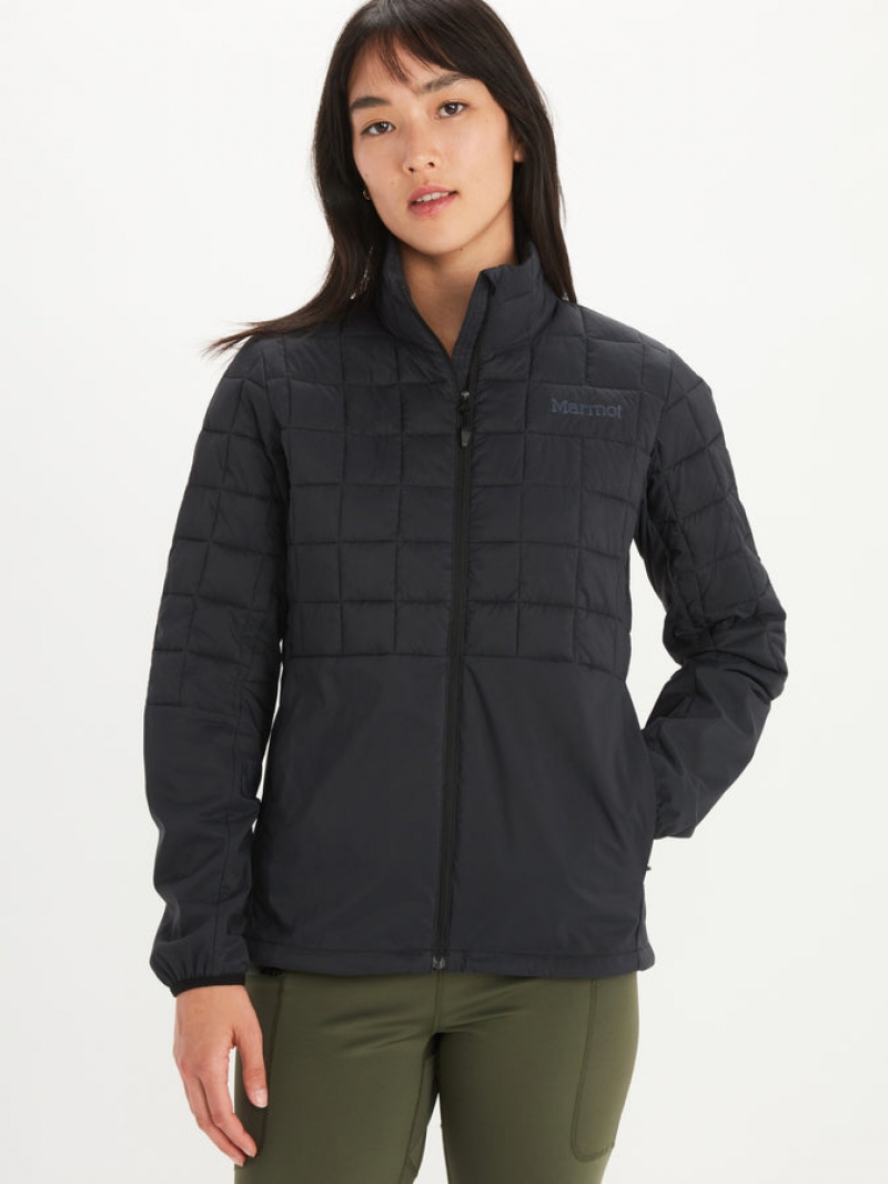 Chaquetas Marmot Echo Featherless Híbrido Mujer Negras | WAVX-15482