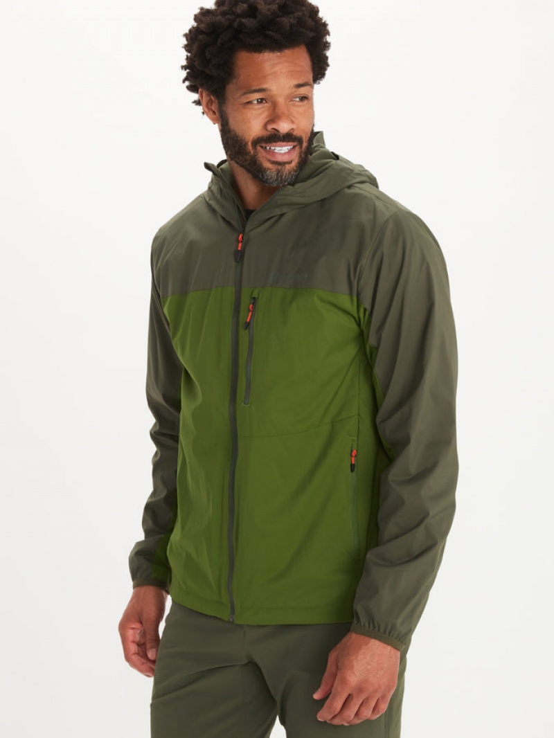 Chaquetas Marmot Ether Driclime Hombre Verde | GRSV-37549