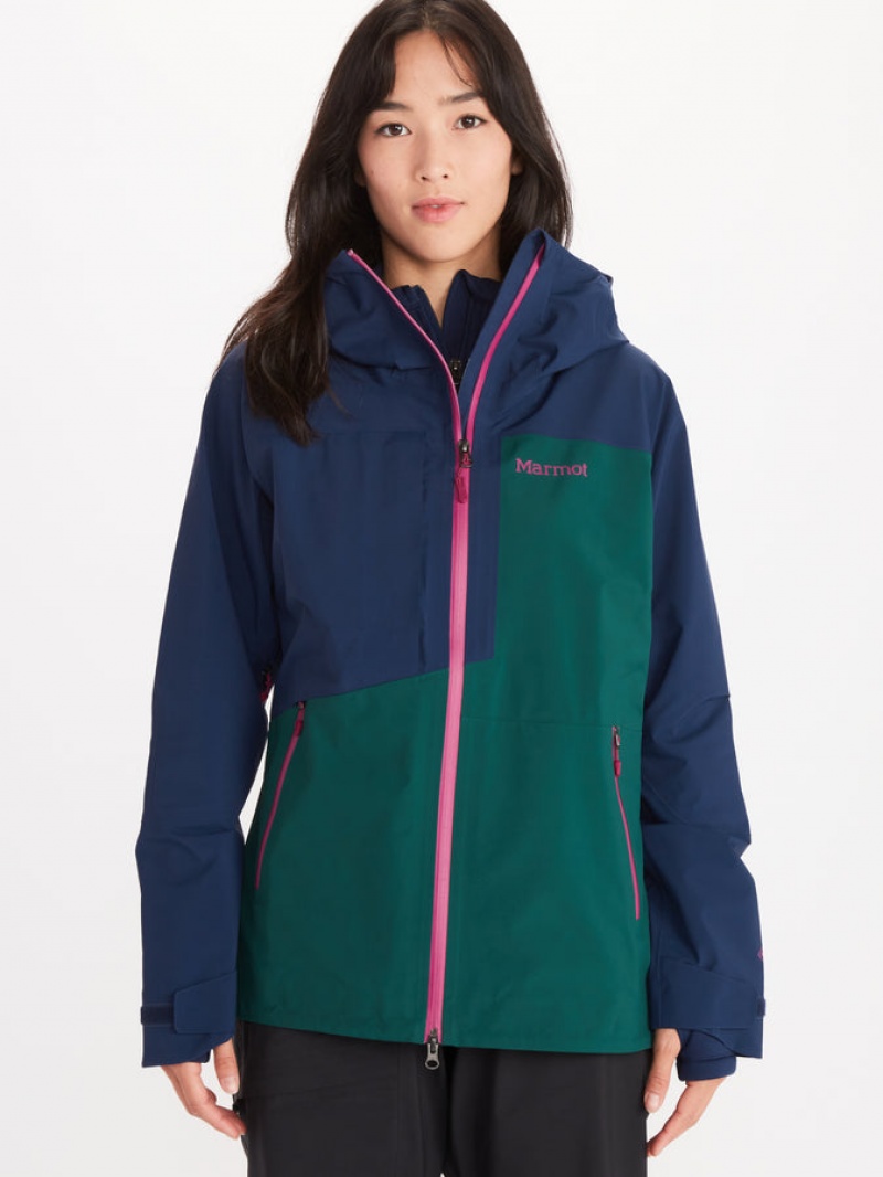 Chaquetas Marmot Huntley Gore-Tex® Mujer Azules | BUTN-64987