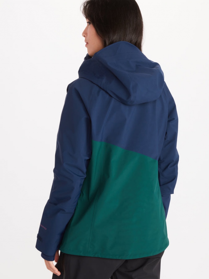 Chaquetas Marmot Huntley Gore-Tex® Mujer Azules | BUTN-64987