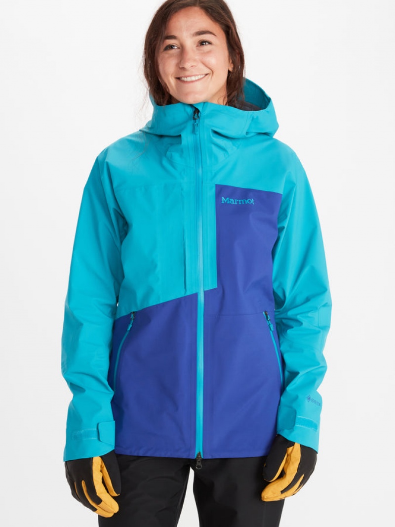 Chaquetas Marmot Huntley Gore-Tex® Mujer Azules | BUTN-64987