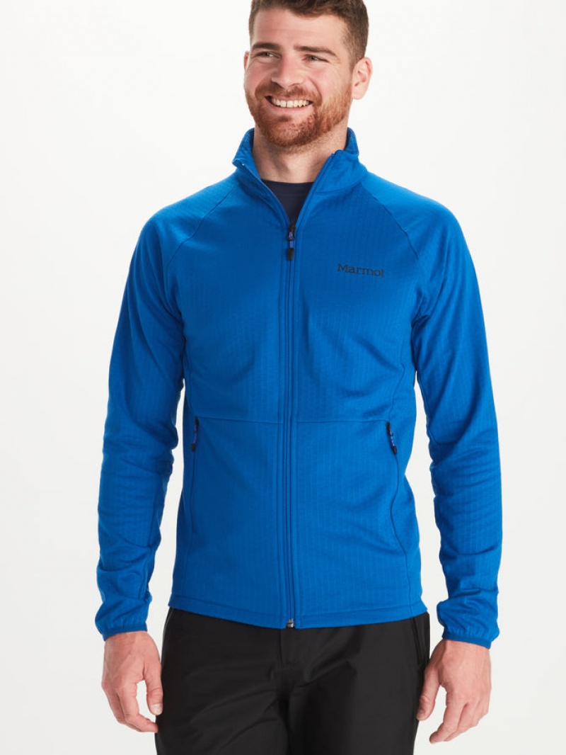 Chaquetas Marmot Leconte Fleece Hombre Azules | RLES-20964