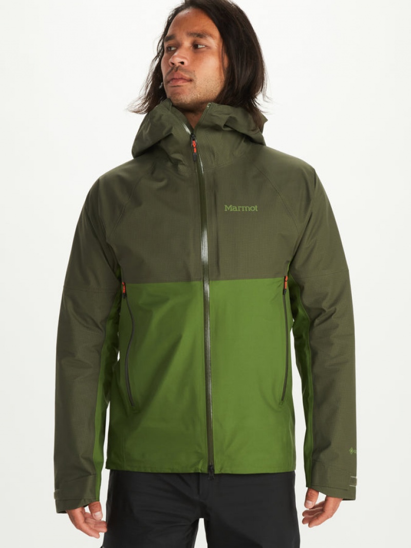 Chaquetas Marmot Mitre Peak Gore-Tex® Hombre Amarillo | WODC-07389