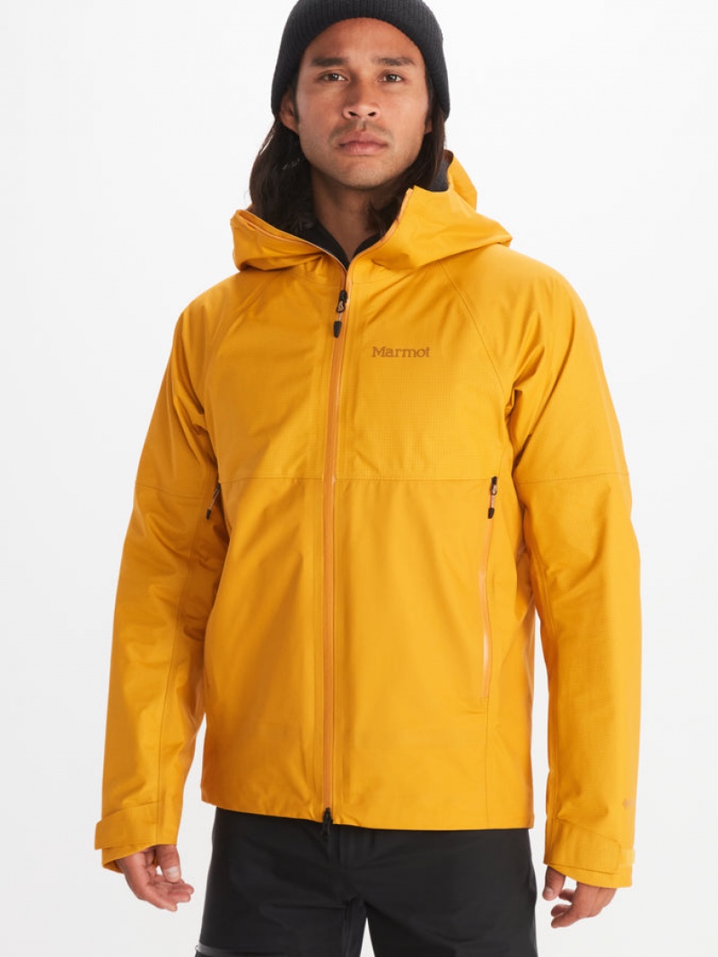 Chaquetas Marmot Mitre Peak Gore-Tex® Hombre Amarillo | WODC-07389