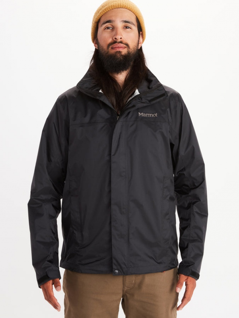 Chaquetas Marmot Precip Eco (Altas) Hombre Negras | OZJU-38756