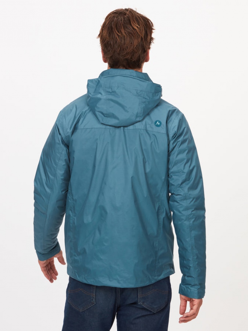 Chaquetas Marmot Precip Eco Hombre Azules | RTAF-92315