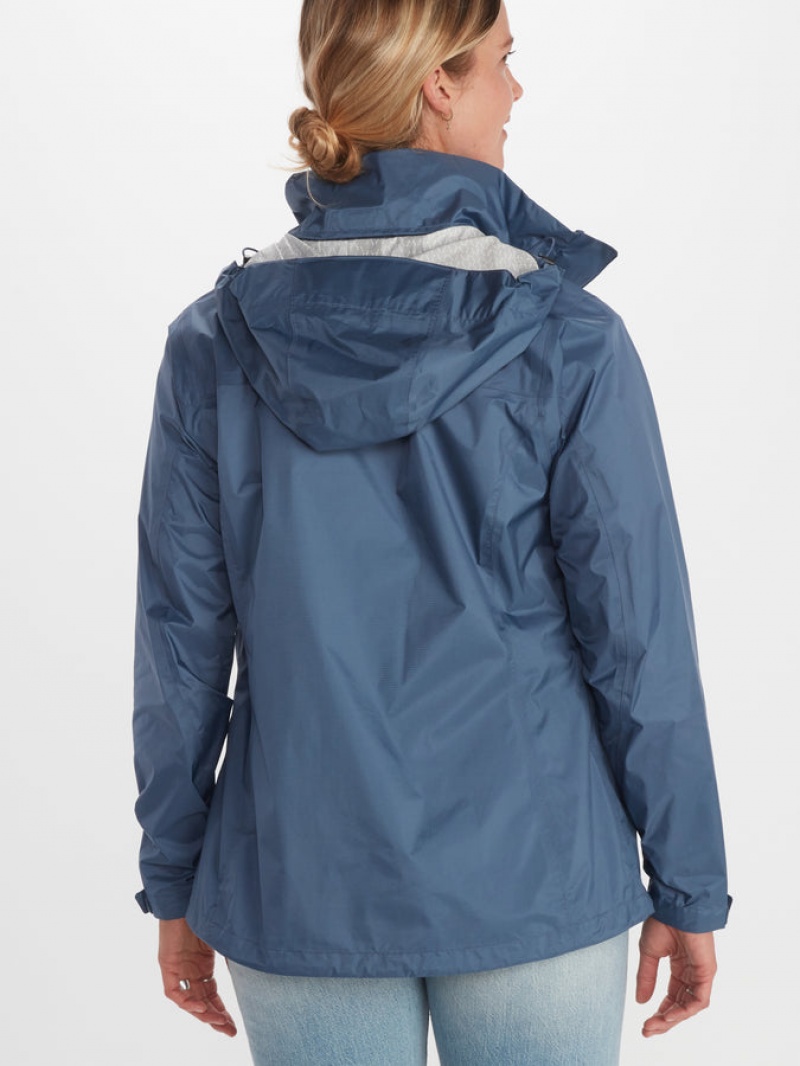 Chaquetas Marmot Precip Eco Mujer Azules | HOQM-27315