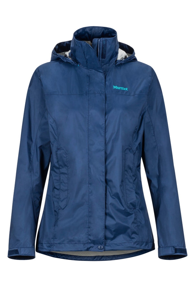 Chaquetas Marmot Precip Eco Mujer Azules | HOQM-27315