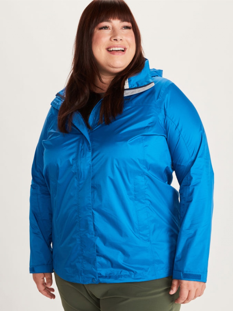 Chaquetas Marmot Precip Eco Plus Mujer Negras | KMAL-74602