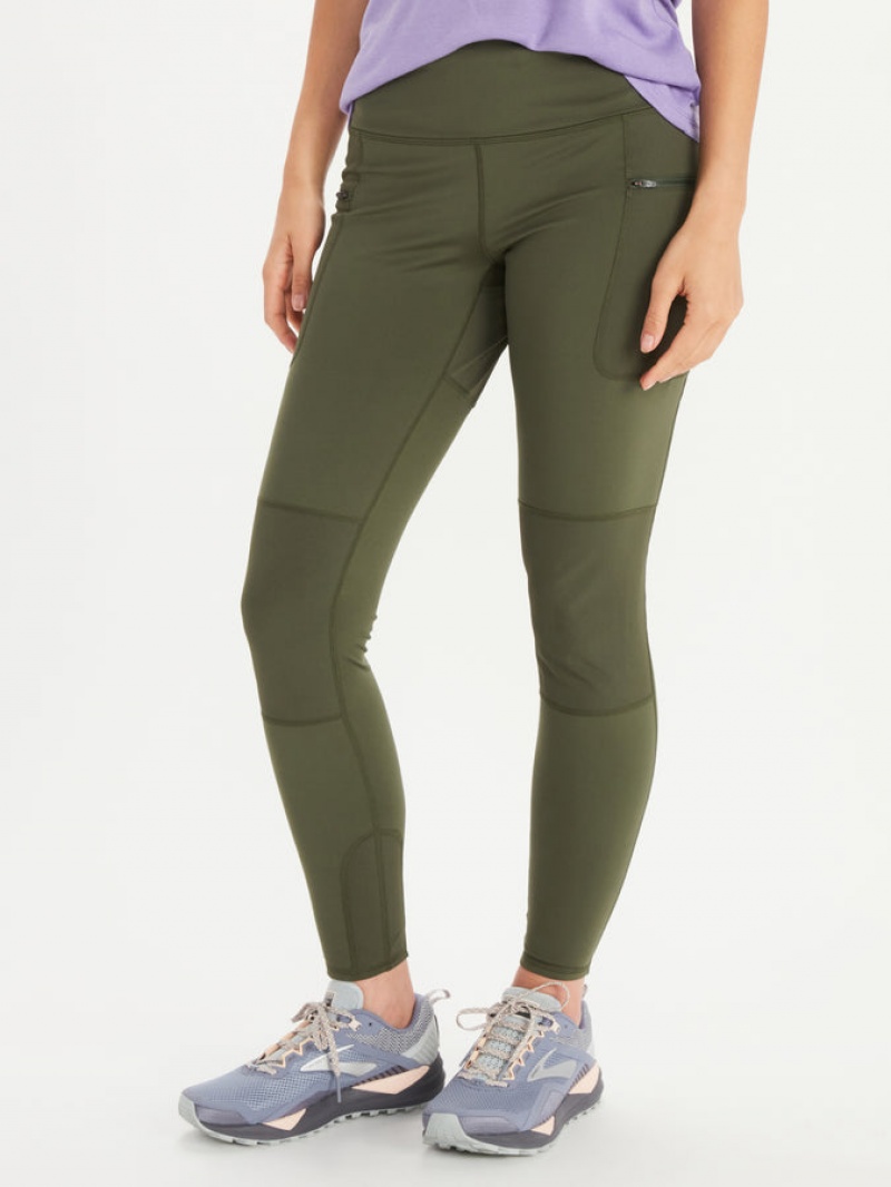 Pantalones Marmot Mountain Active Tight Mujer Negras | SPUV-65389