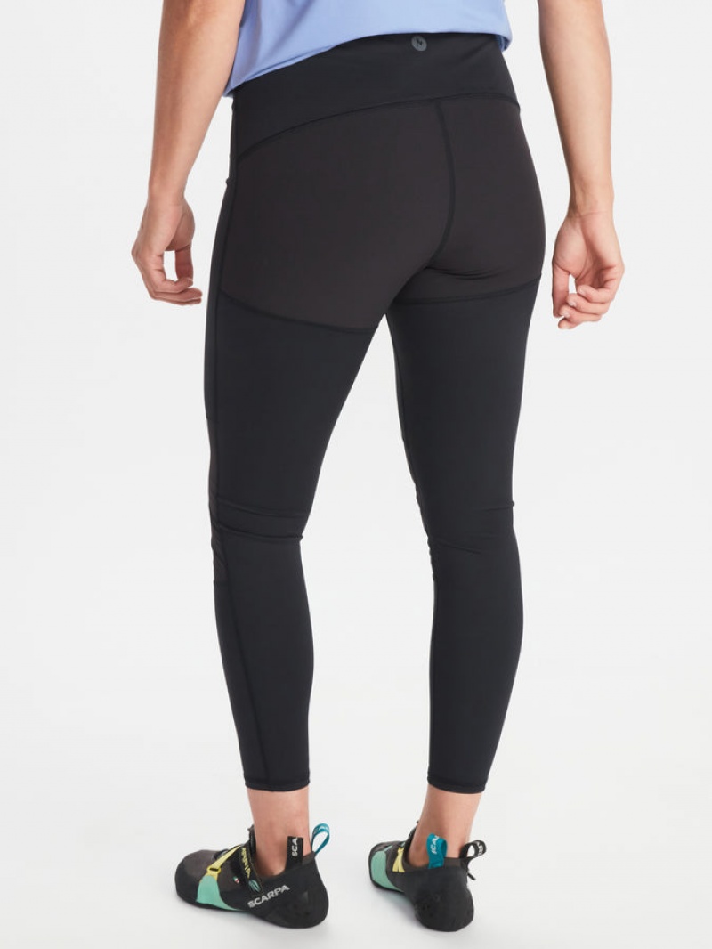 Pantalones Marmot Rock Haven Híbrido Tight Mujer Negras | WKLA-04728