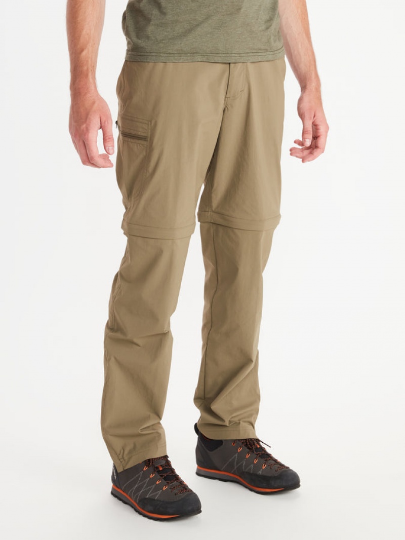 Pantalones Marmot Transcend Convertible Hombre Kaki | KGFS-58430