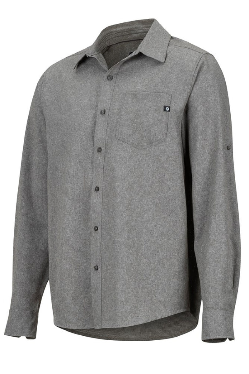 Tops Marmot Aerobora Hombre Gris | QNHY-07349