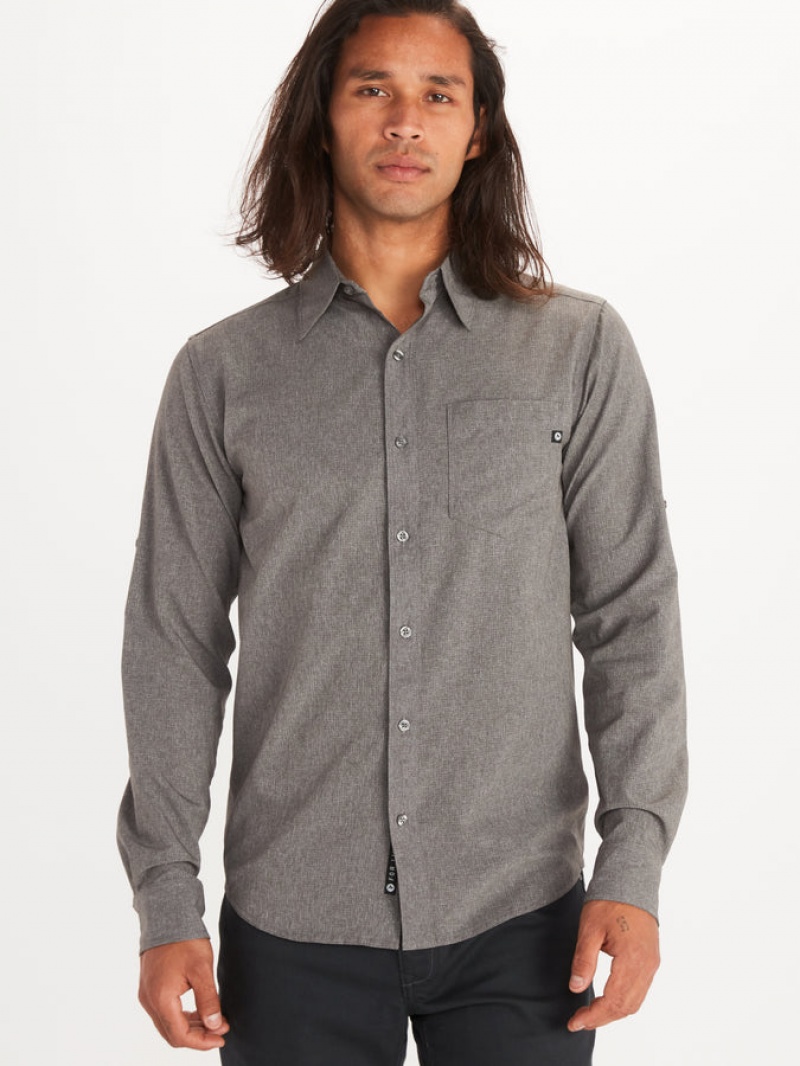 Tops Marmot Aerobora Hombre Gris | QNHY-07349