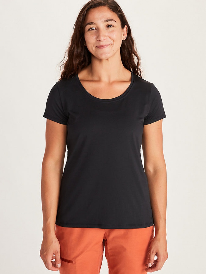 Tops Marmot All Around Mujer Negras | FEJT-38740