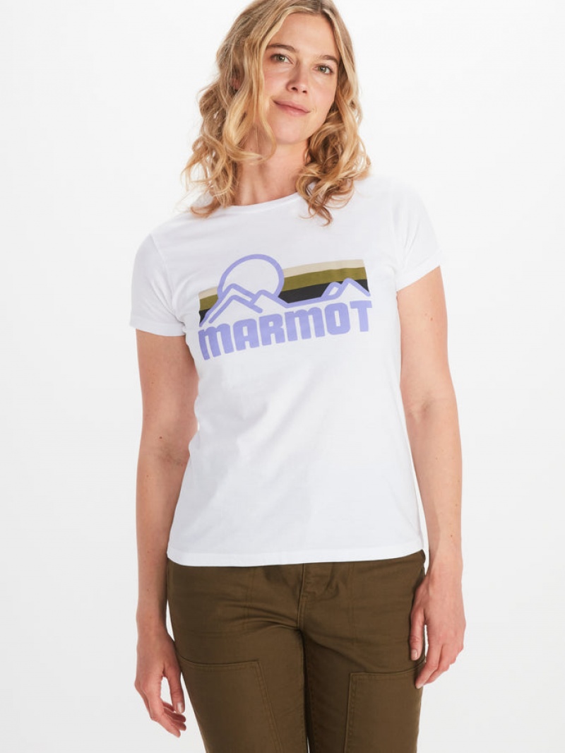 Tops Marmot Coastal Mujer Blancas | OPGQ-58972