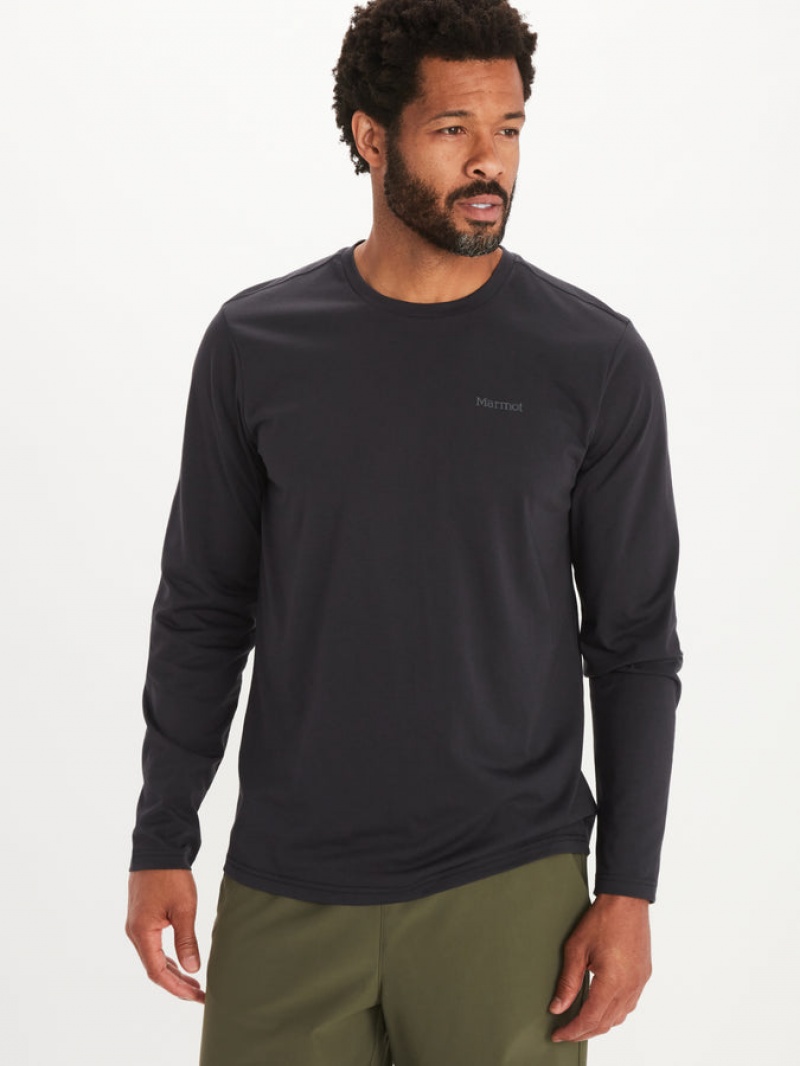 Tops Marmot Crossover Hombre Negras | JNXU-35786