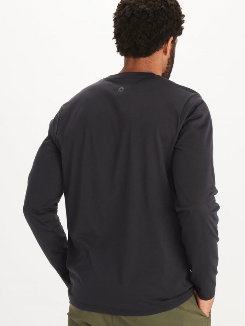 Tops Marmot Crossover Hombre Negras | JNXU-35786