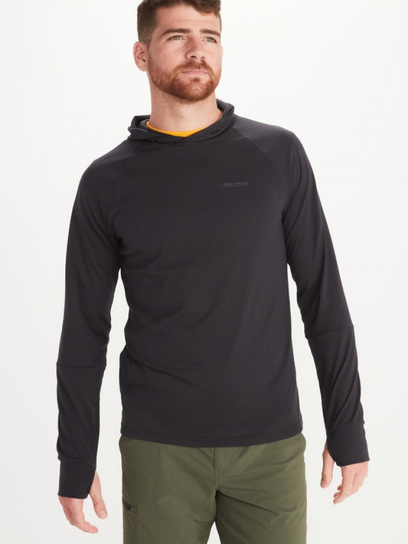 Tops Marmot Crossover Hombre Negras | MASU-31279