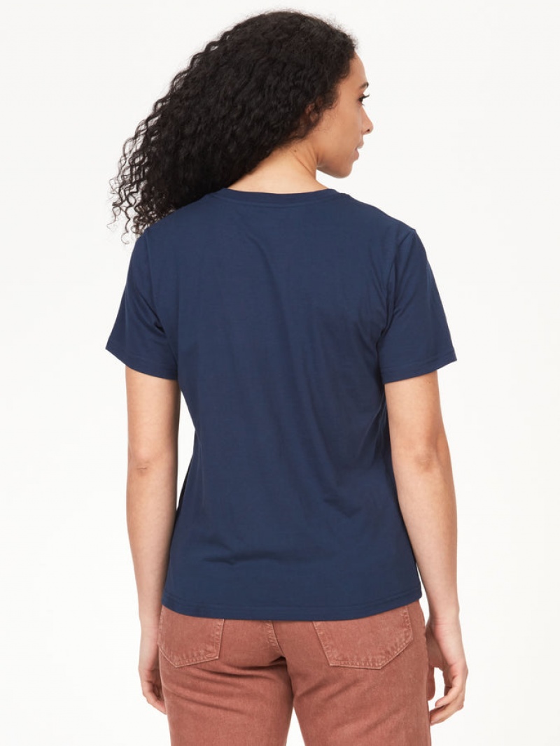 Tops Marmot Culebra Peak Mujer Azul Marino | RLJV-71354