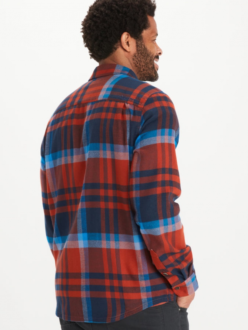 Tops Marmot Del Norte Midweight Flannel Hombre Azules | GAUE-87310