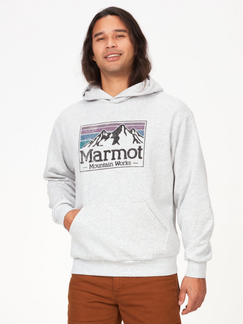 Tops Marmot Mountain Works Gradient Hombre Azul Marino | HPXY-46820