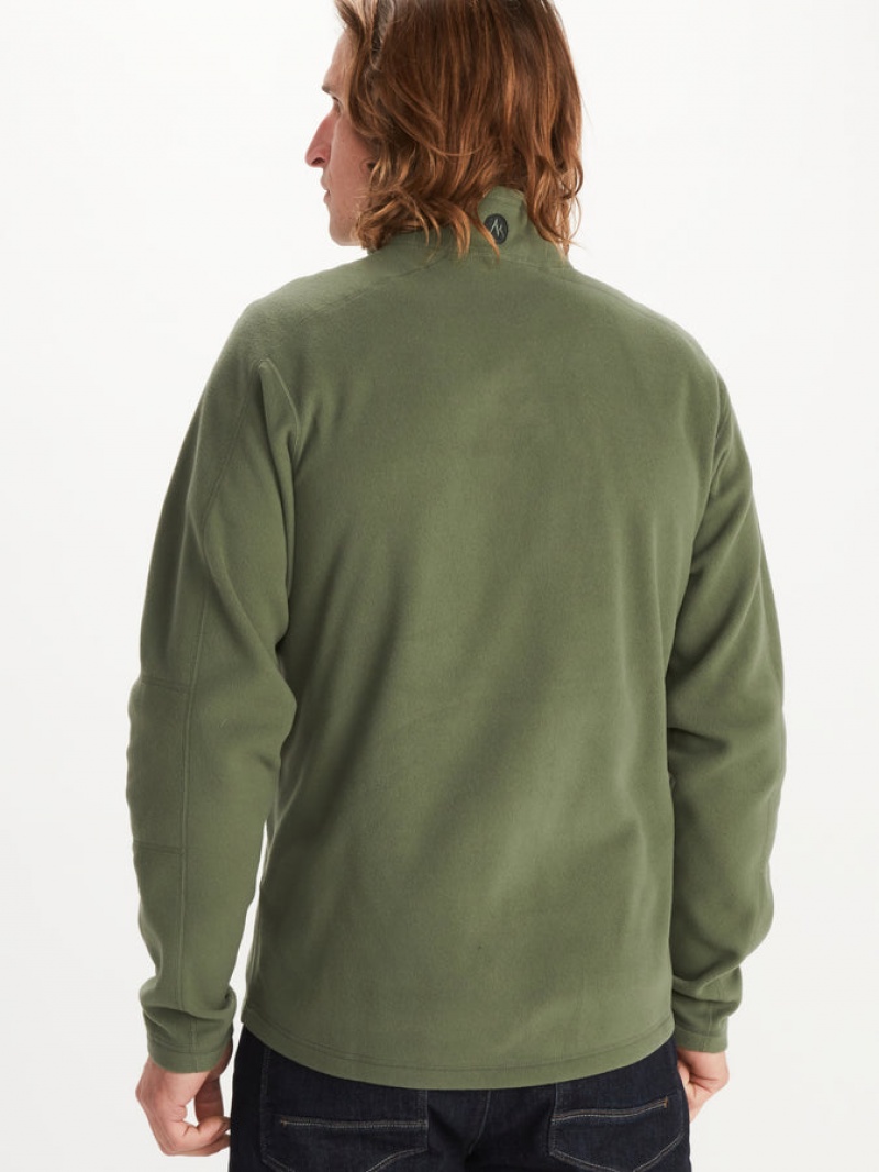 Tops Marmot Rocklin 1/2 Zip Hombre Verde | BQUG-03471