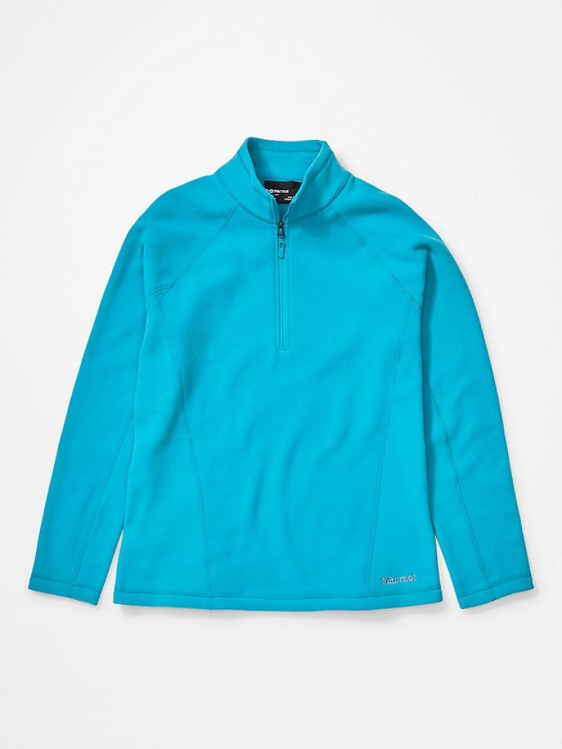 Tops Marmot Rocklin 1/2 Zip Mujer Azules | OWGP-52406