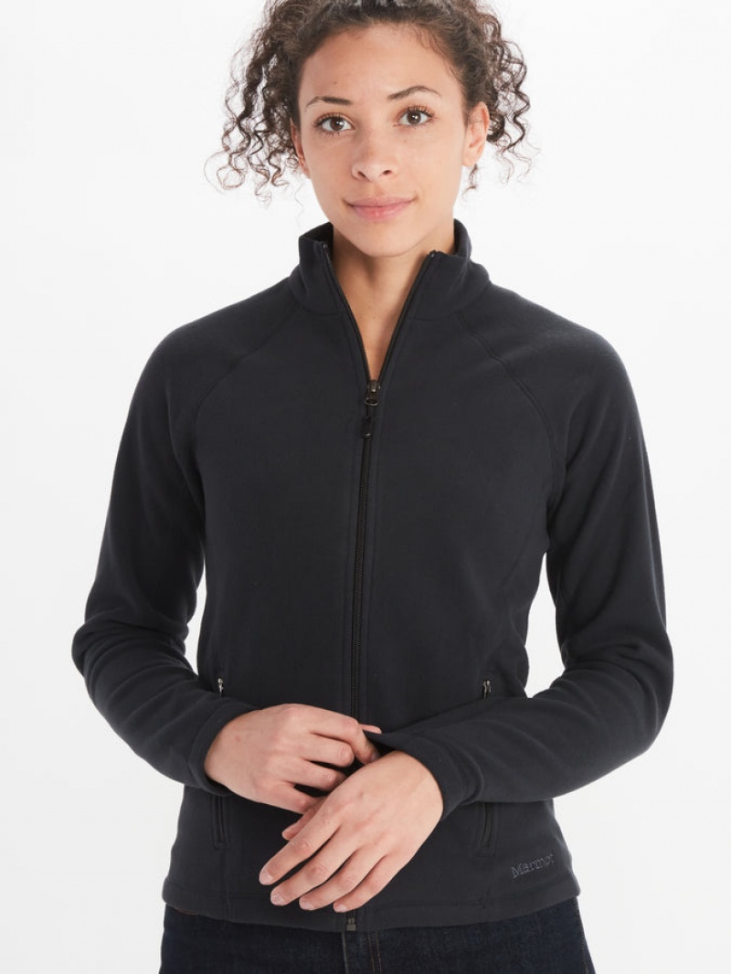 Tops Marmot Rocklin Full Zip Mujer Negras | AINE-37216