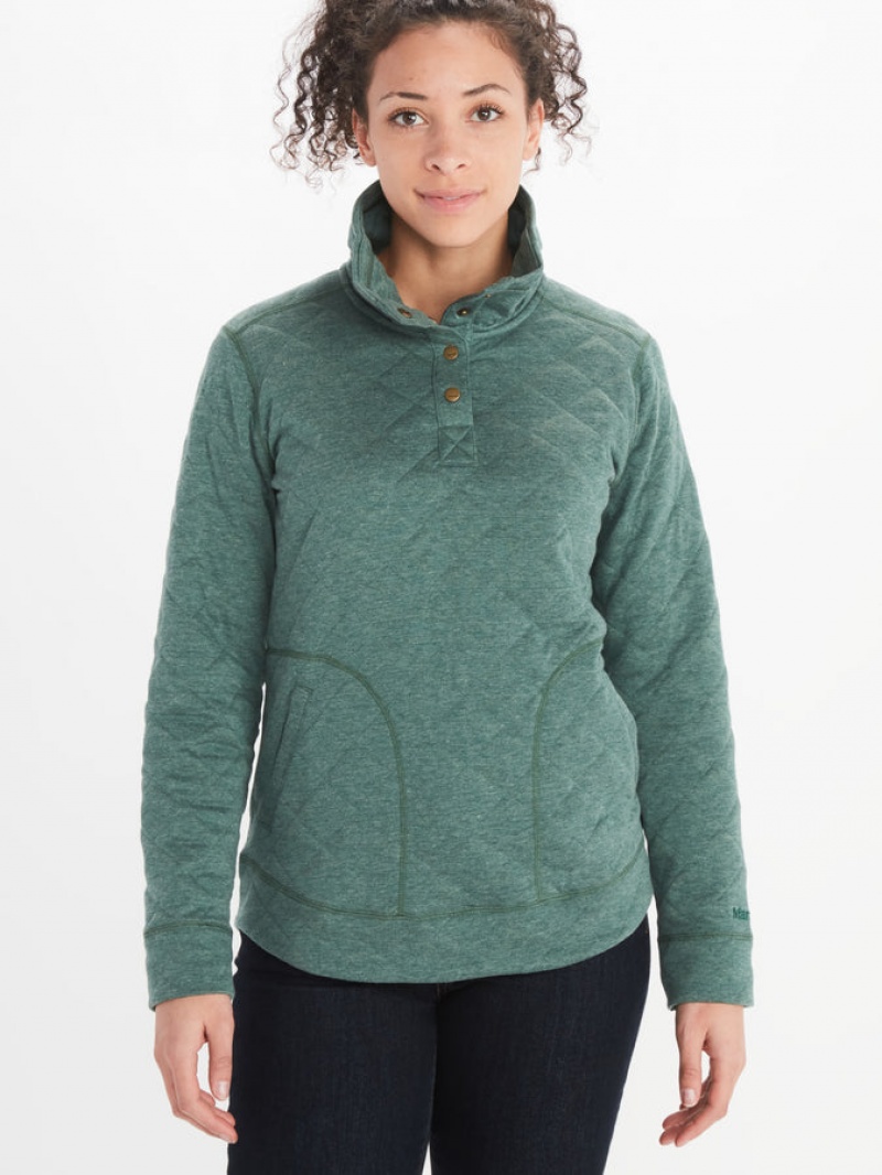 Tops Marmot Roice Pullover Mujer Verde | DLVY-08326