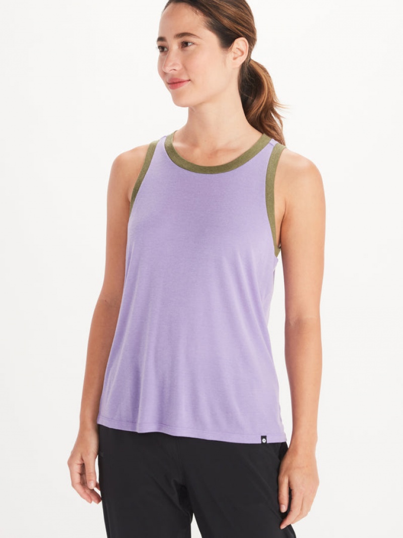 Tops Marmot Switchback Mujer Verde | WENR-92846