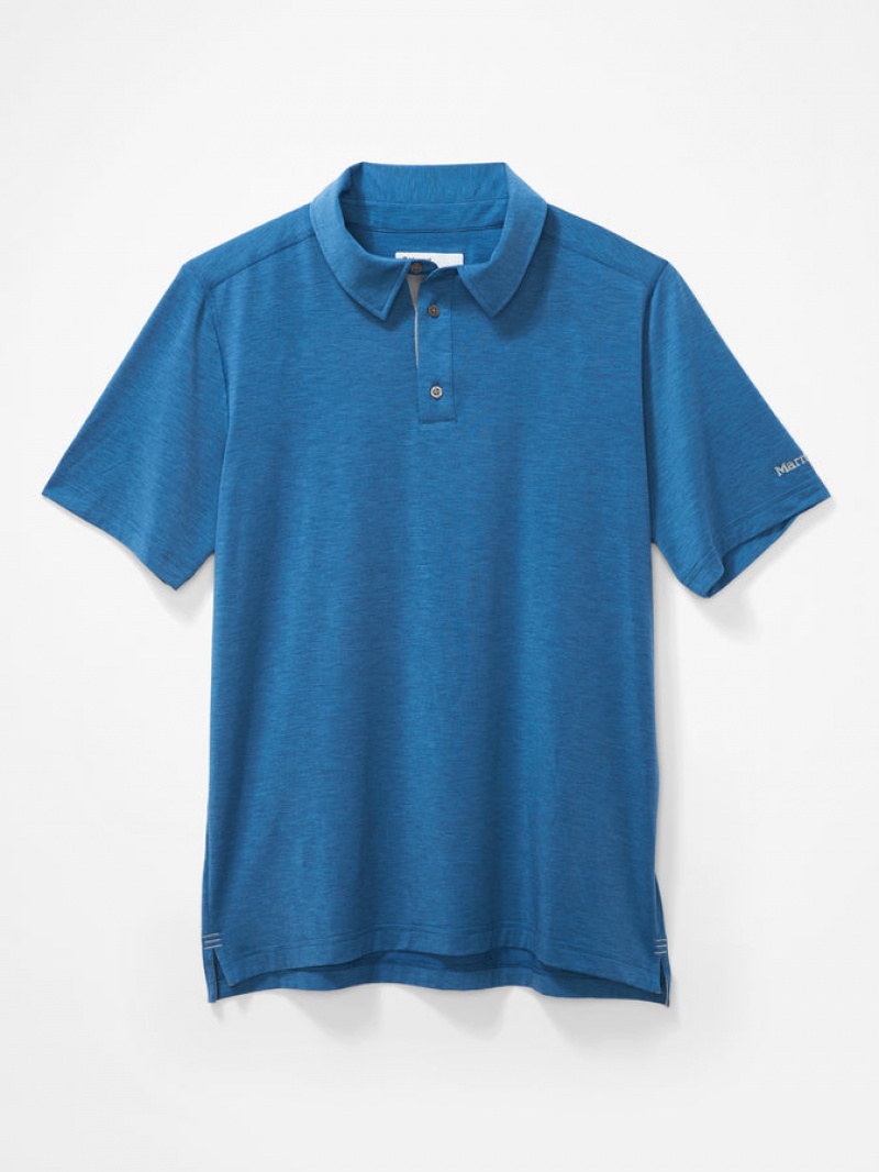 Tops Marmot Wallace Polo Hombre Gris Negras | DCHQ-60812