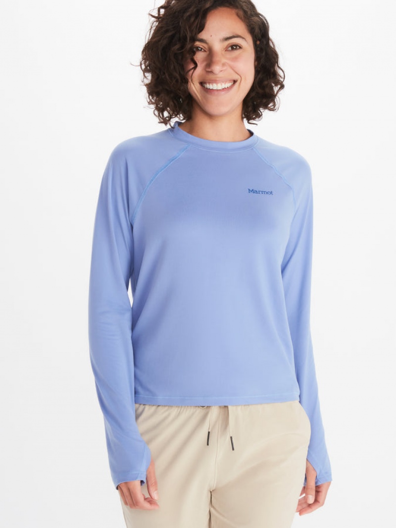 Tops Marmot Windridge Mujer Azules | JPBX-43678