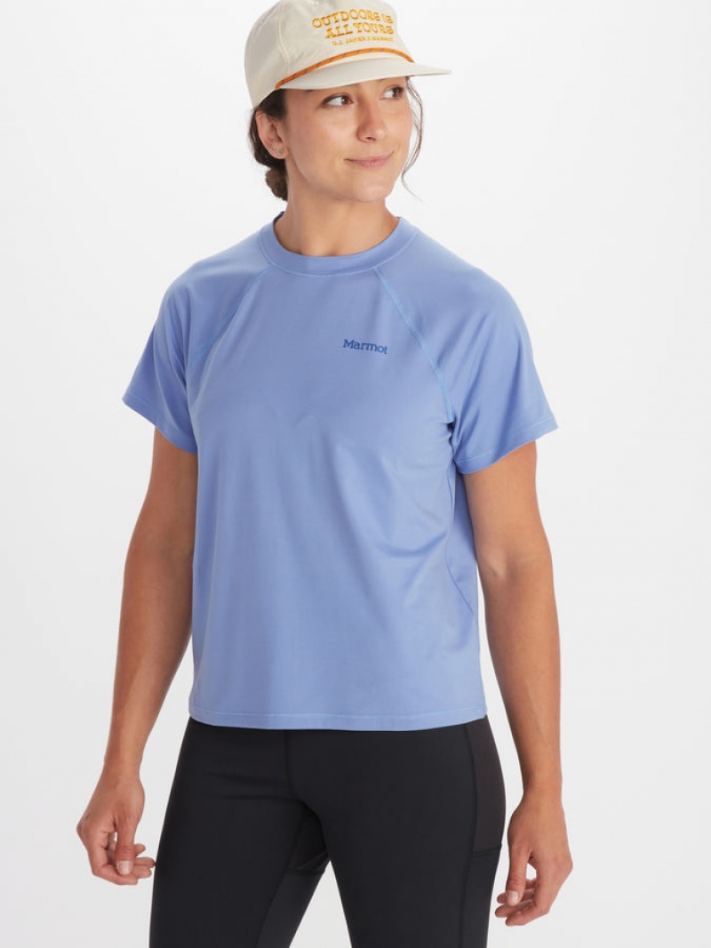 Tops Marmot Windridge Mujer Azules | UNHD-89516