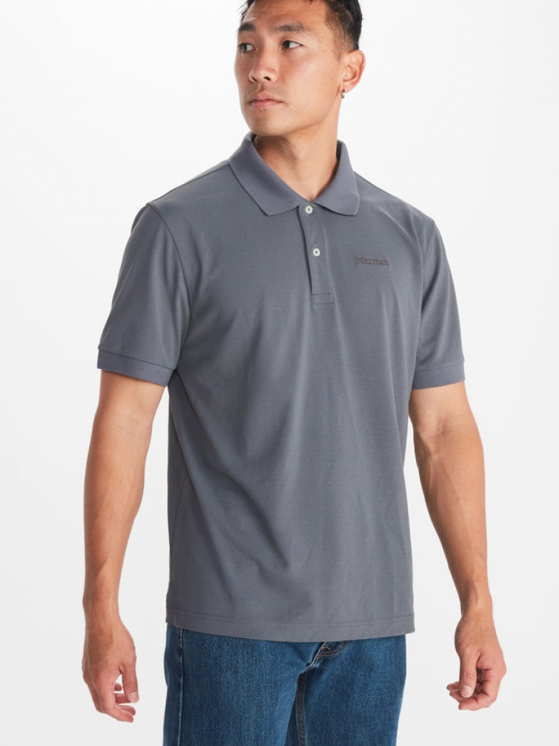 Tops Marmot Windridge Pique Polo Hombre Azul Marino | HDBG-20179